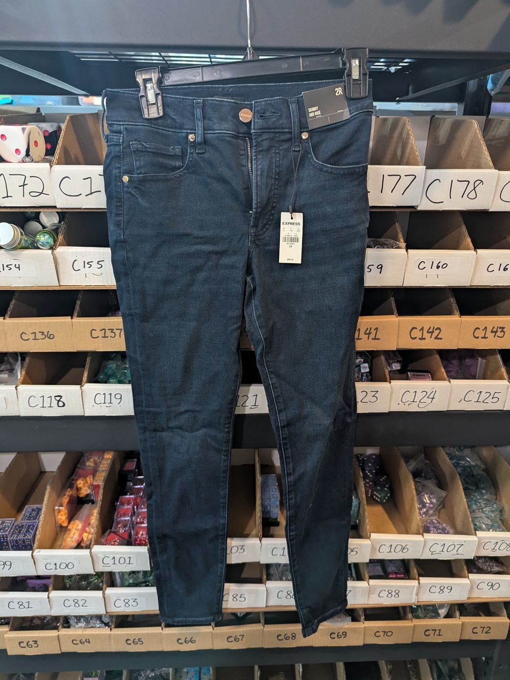 Express Skinny Jeans in Dark Blue Wash 2R | New With Tags
